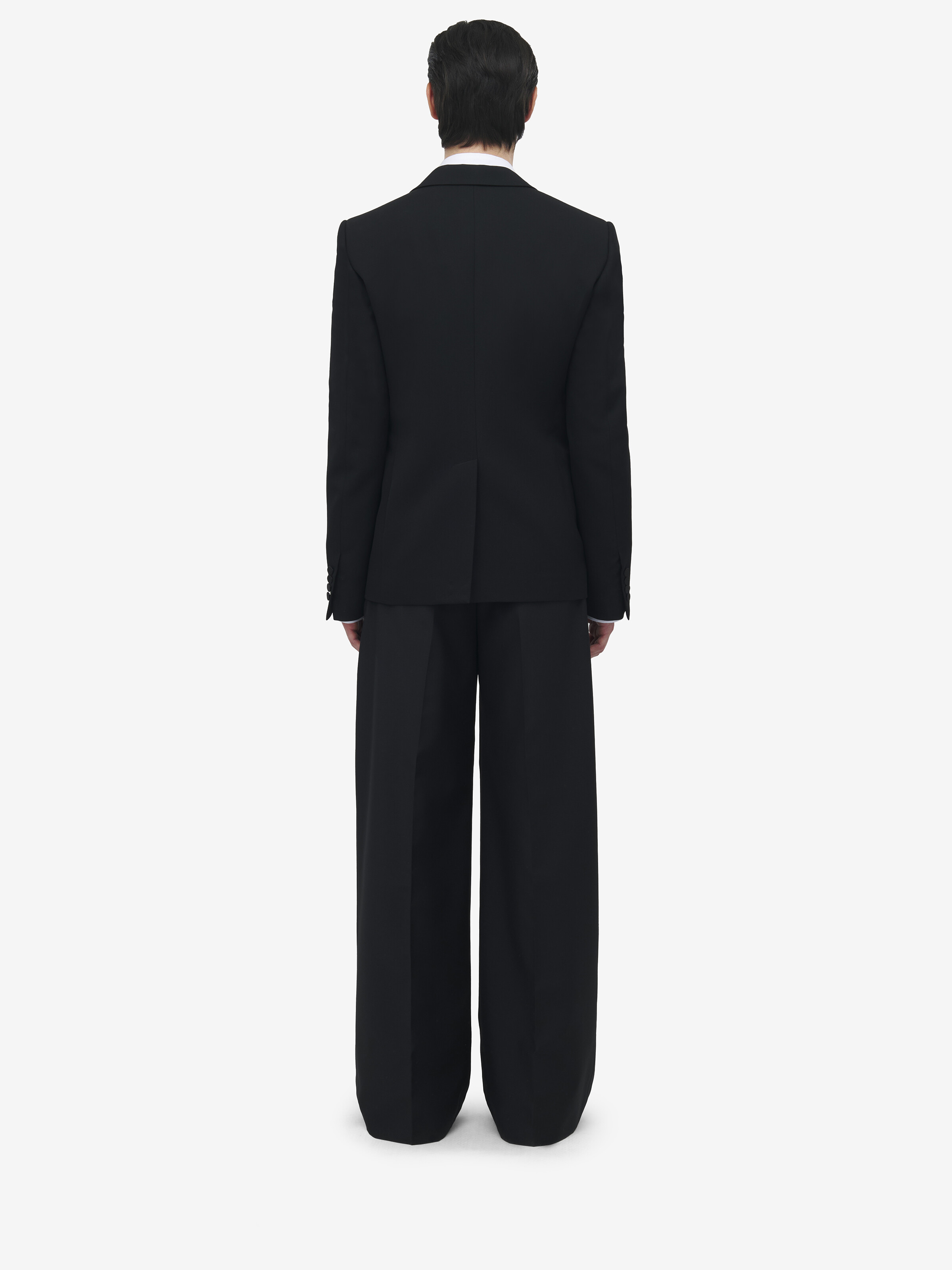 Veste À Boutonnage Simple pour Homme en Noir in Laine | Alexander McQueen - image 4