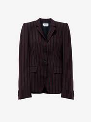 Pinstripe Single-breasted Jacket