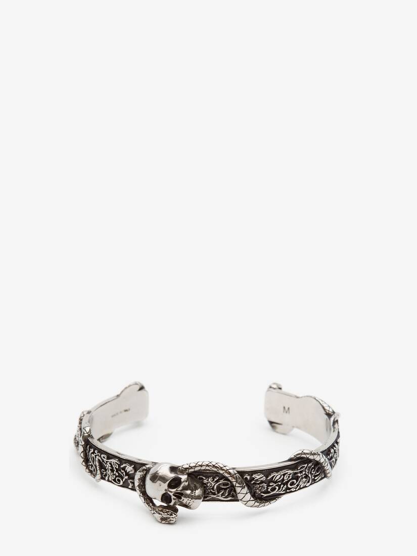 Bracciale Skull Con Serpente