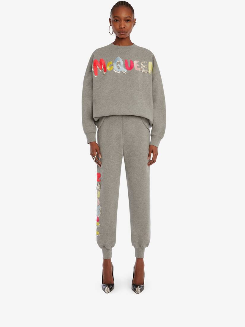 Embroidered McQueen Graffiti Joggers