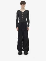 Pleated Cargo Trousers