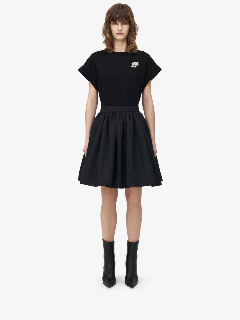 Hybrid Mini Dress Black for Women | Alexander McQueen