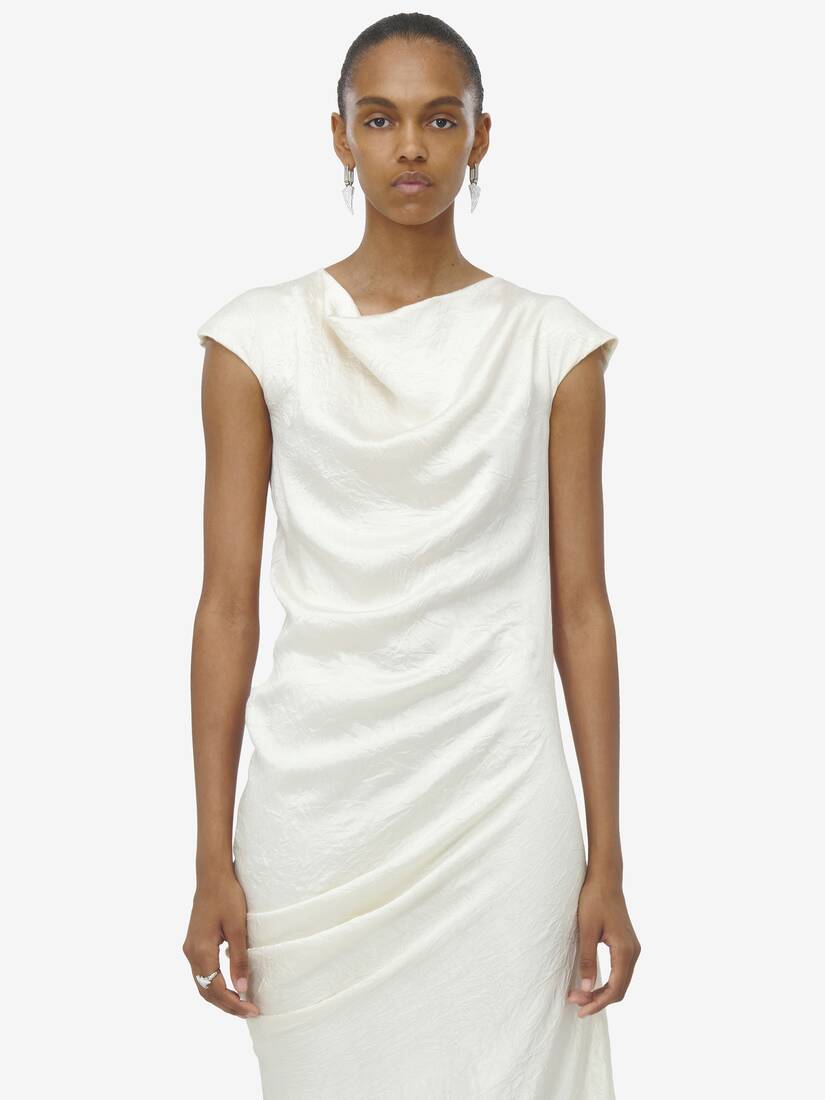 Asymmetric Draped Dress