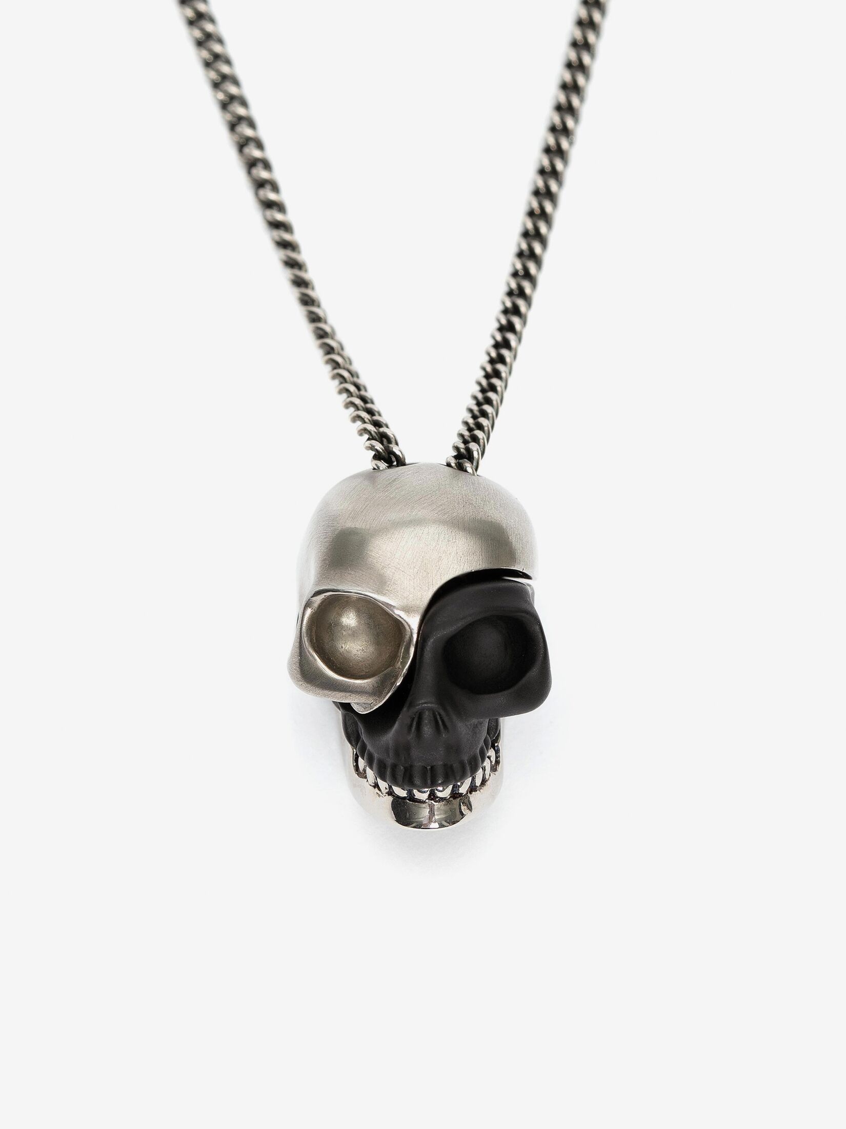 Alexander mcqueen divided deals skull ring