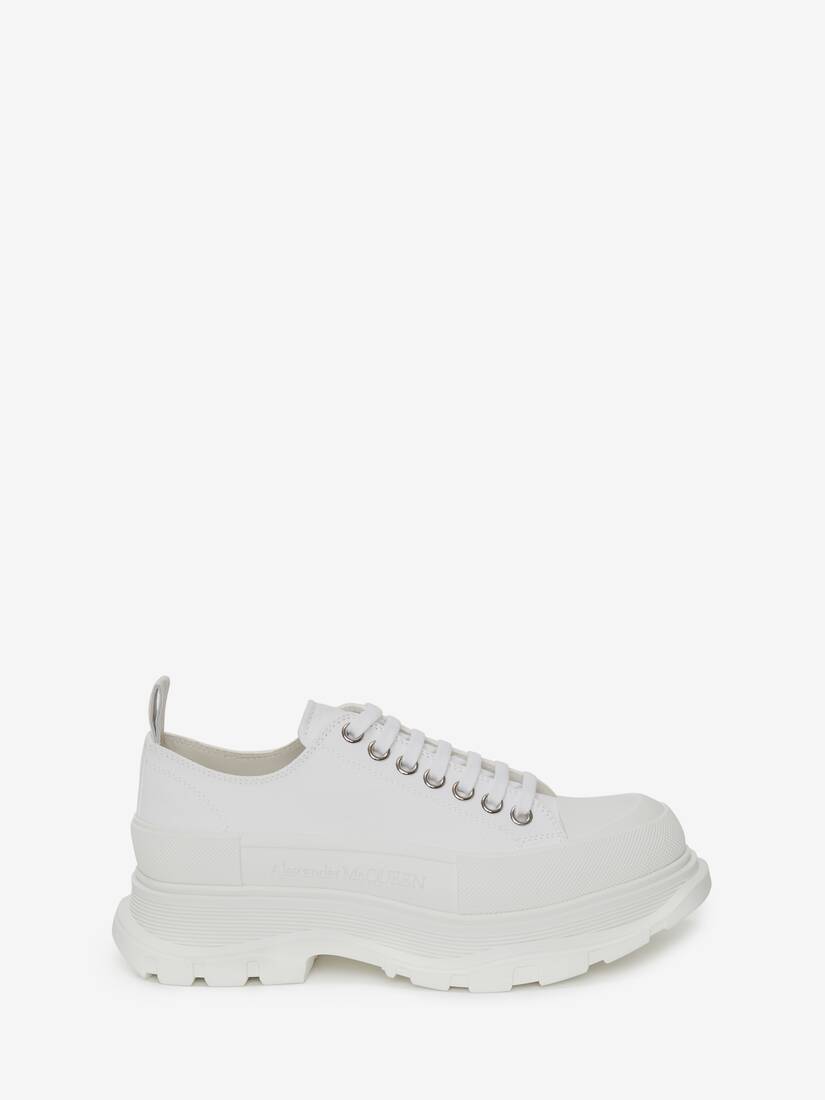 Men's Tread Slick Lace Up in White | McQueen US