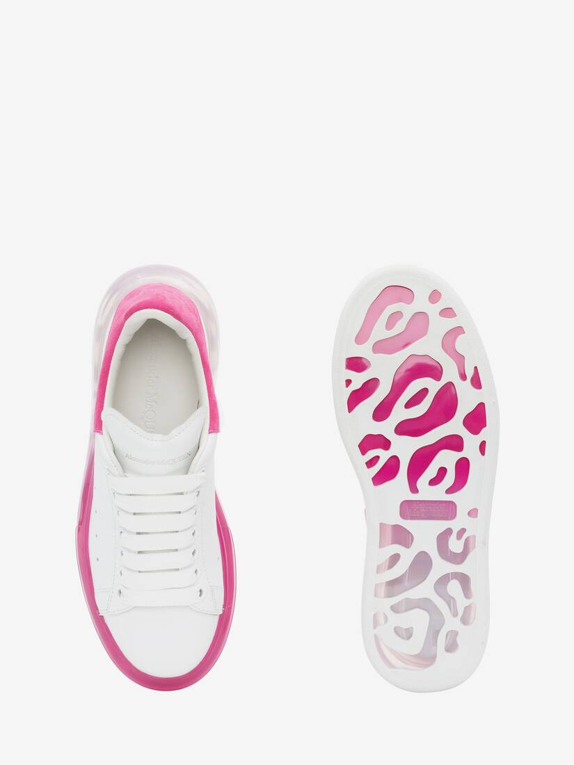 Women's Oversized Sneaker in White/pink
