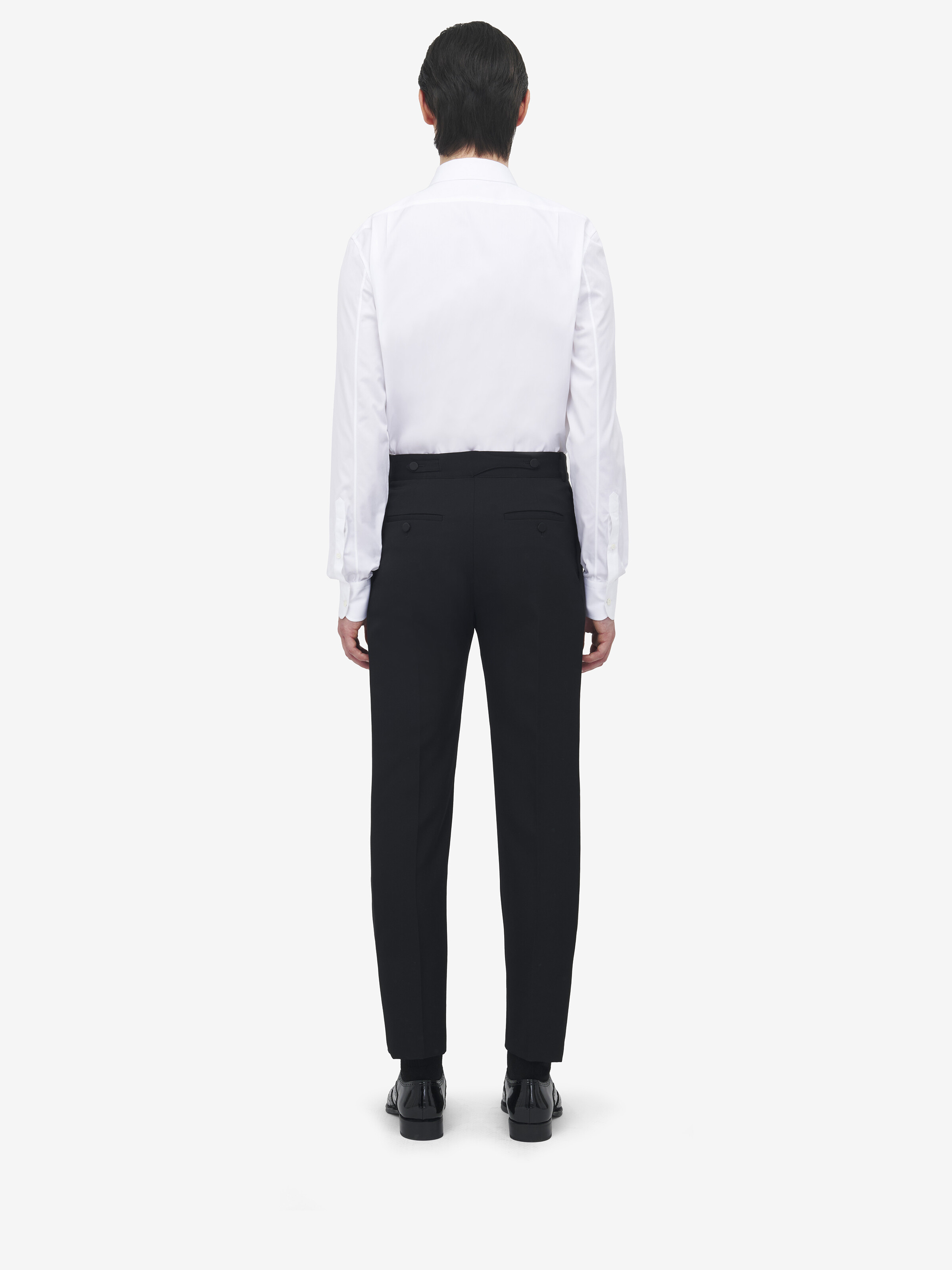 Pleat Detail Tuxedo Trousers