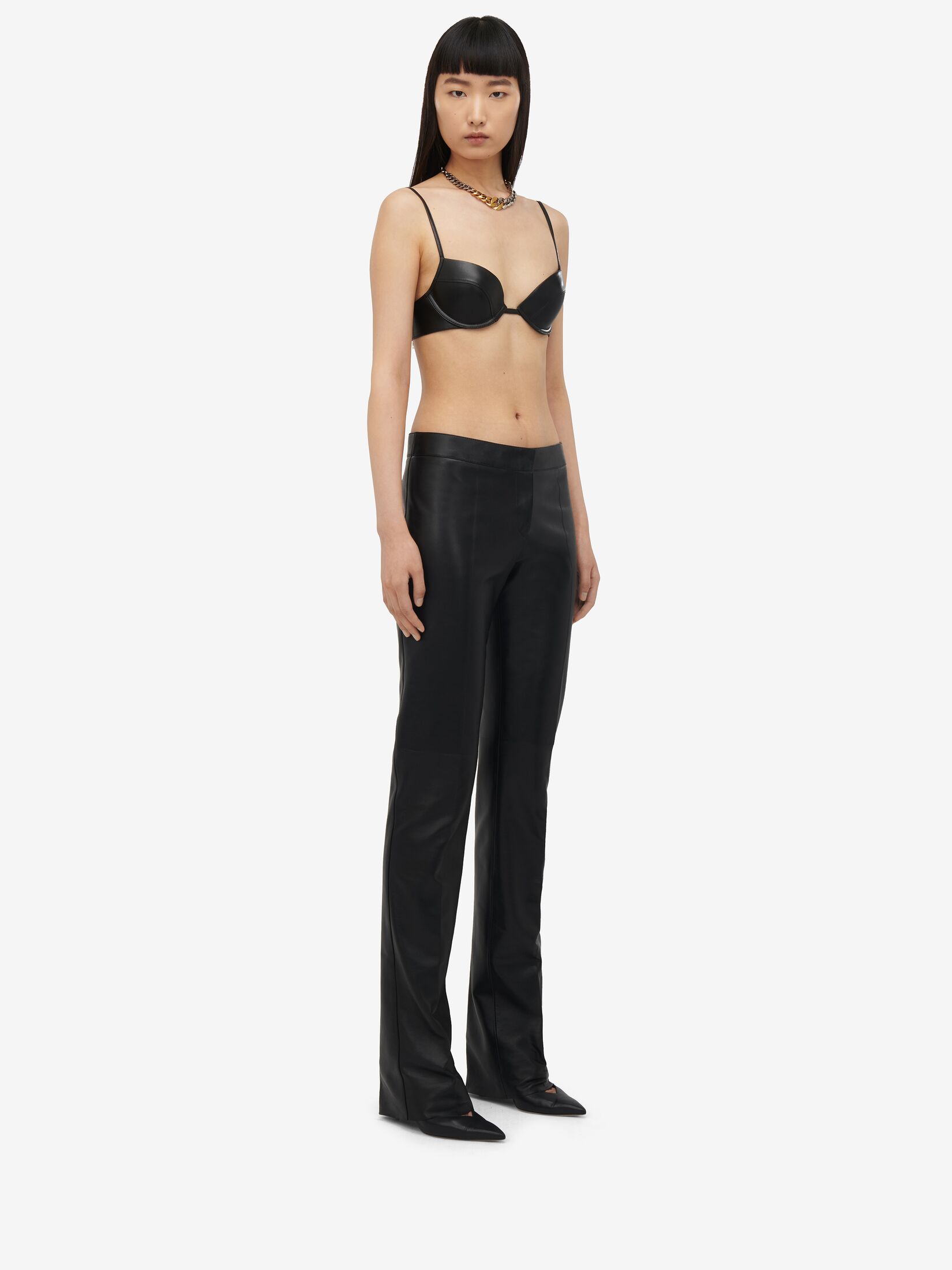 Low-waisted Cigarette Trousers