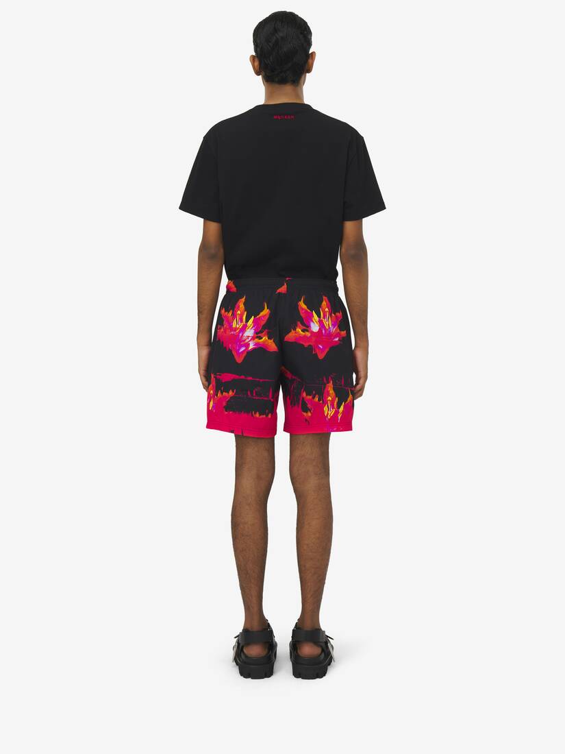 Badeshorts mit Flame Lily-Motiv