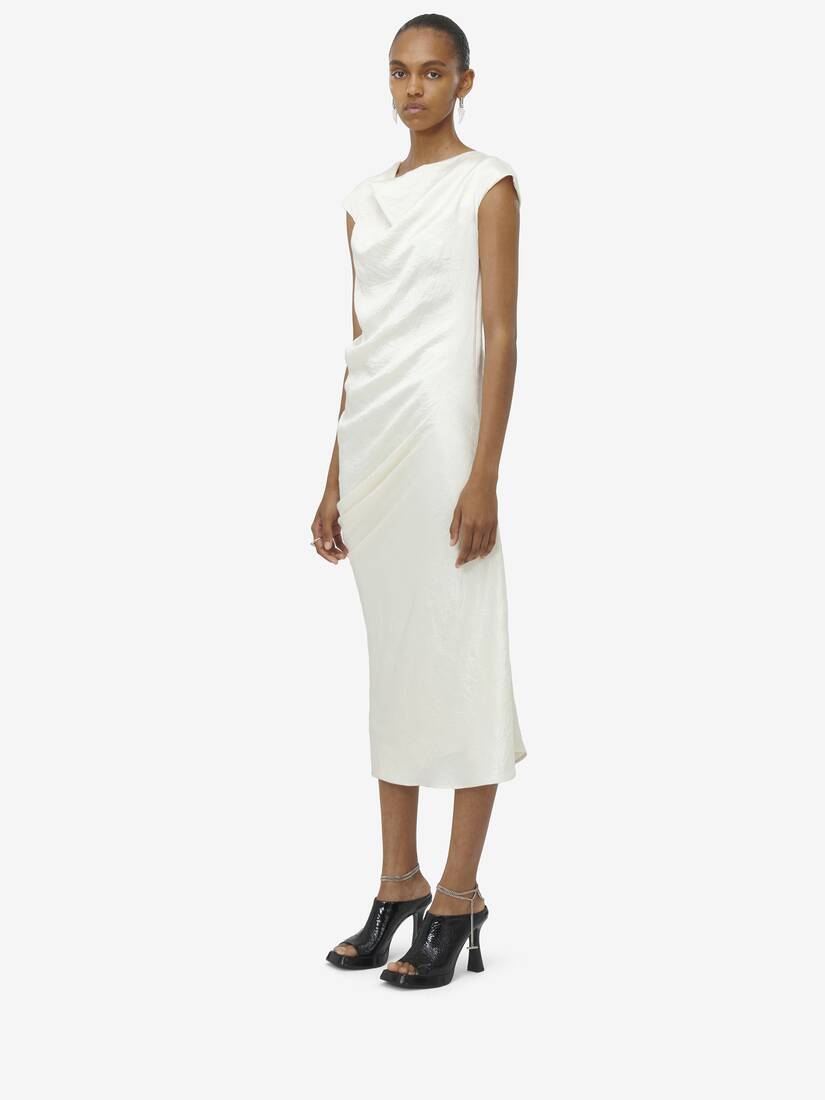 Asymmetric Draped Dress