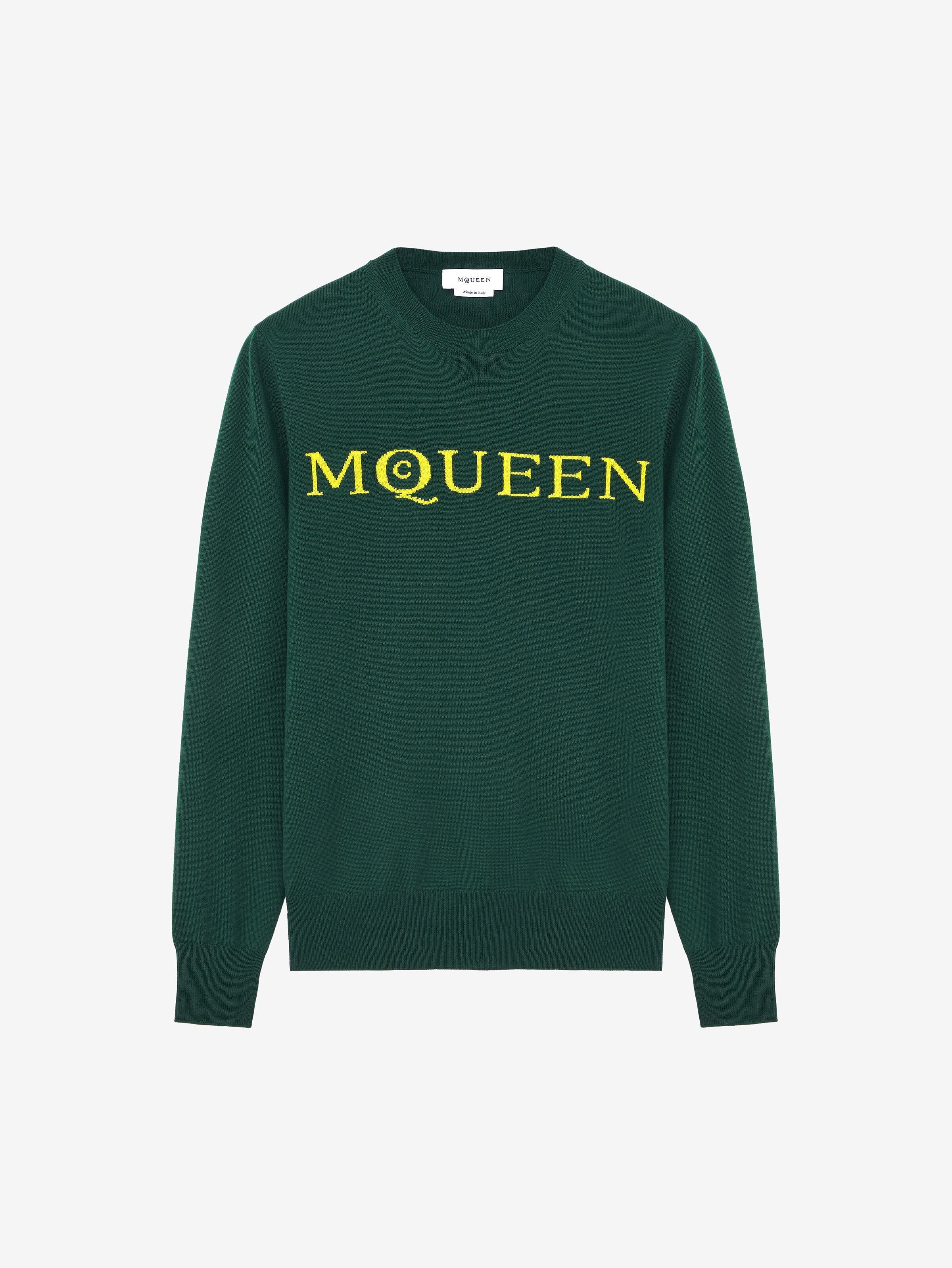 Merino Wool McQueen Logo Jumper