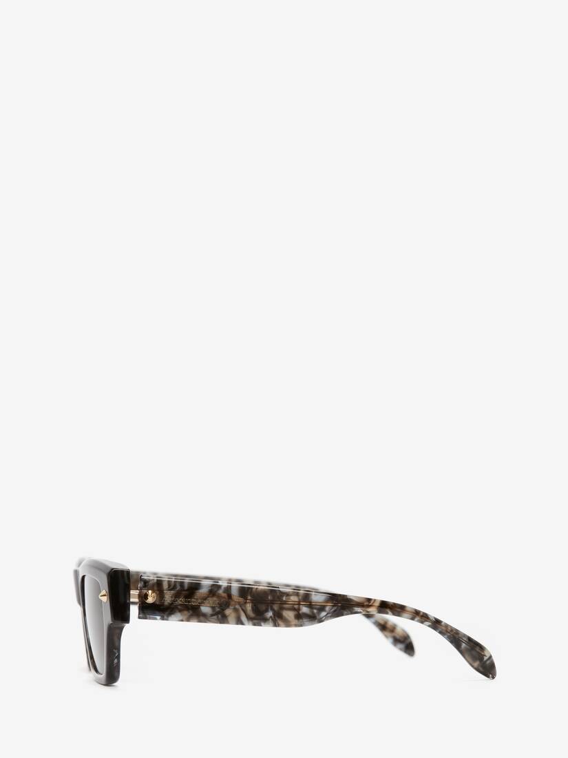 Spike Studs Rectangular Sunglasses