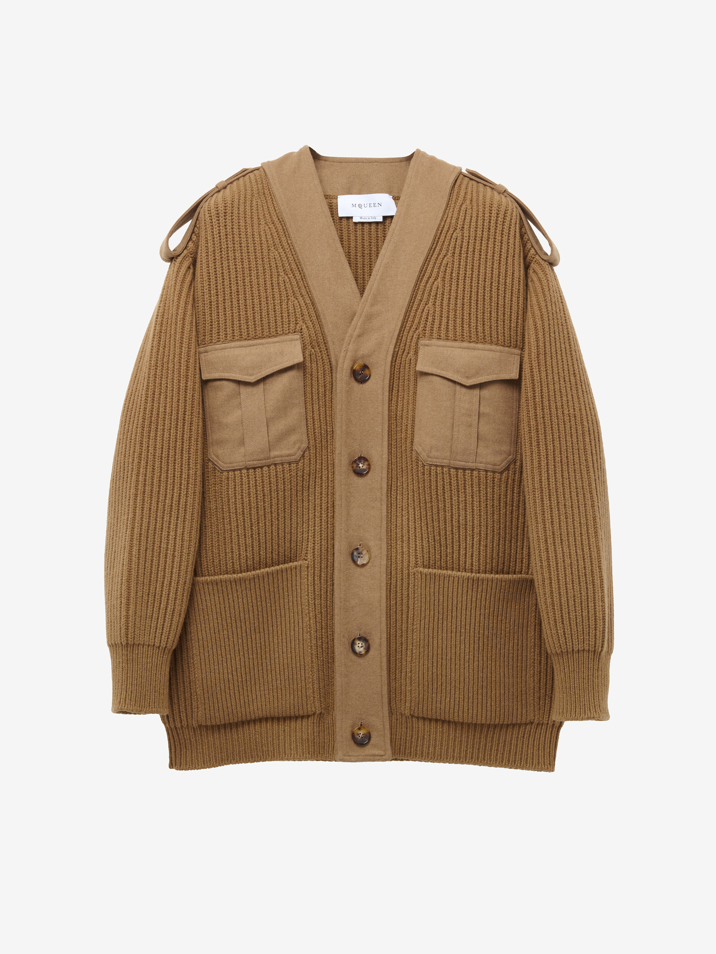Oversized-Utility-Strickjacke