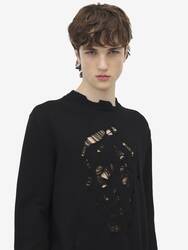 Distressed Skull Jumper