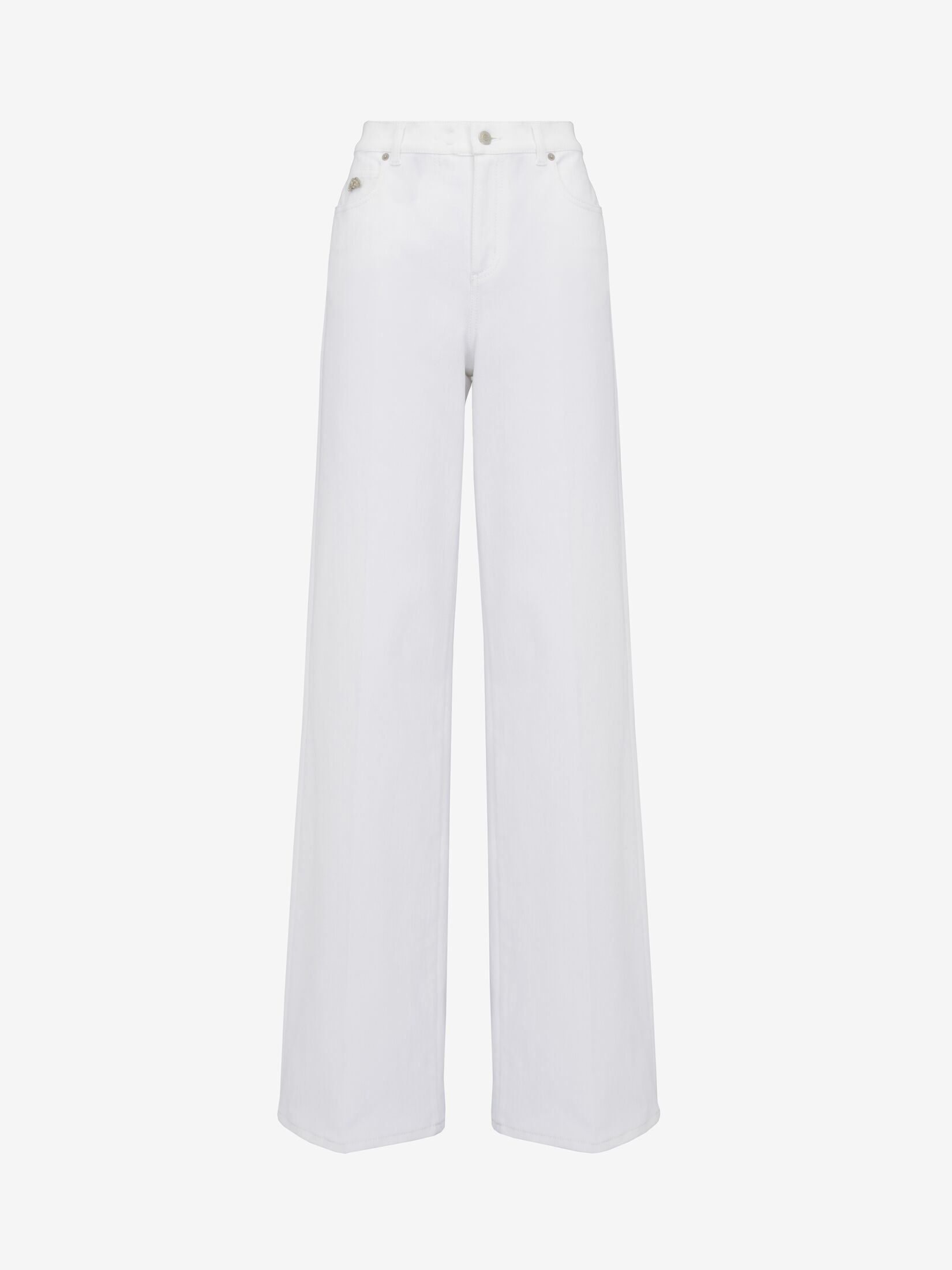 Wide Leg Jeans in Optic White