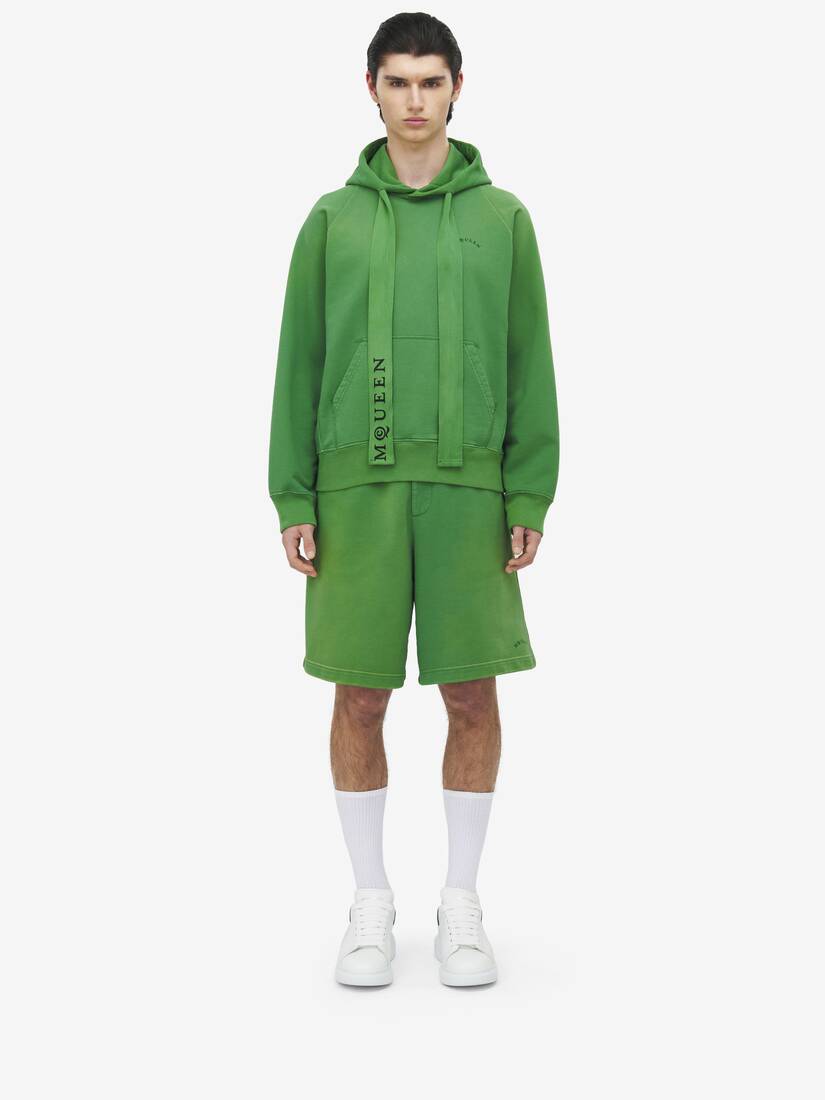 Sweat À Capuche, En Jersey Délavé