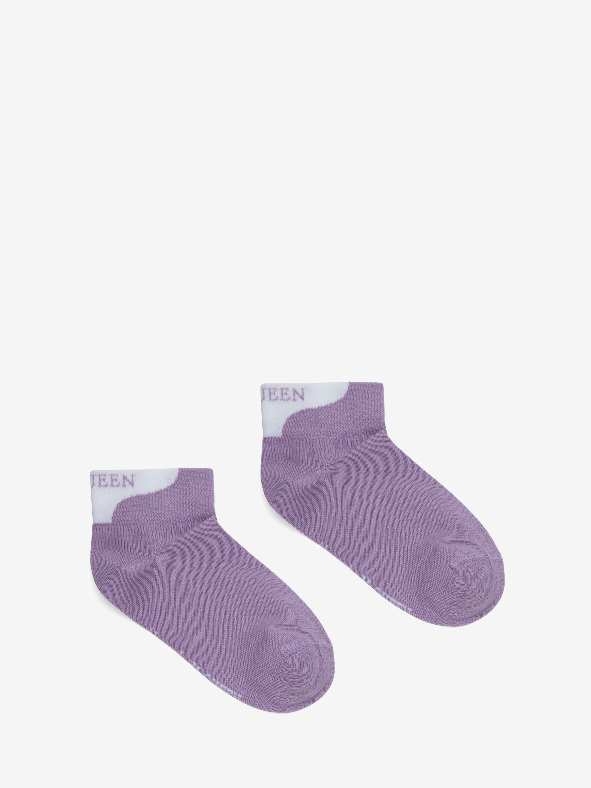 Alexander Mcqueen Ankle Socks In Lilac