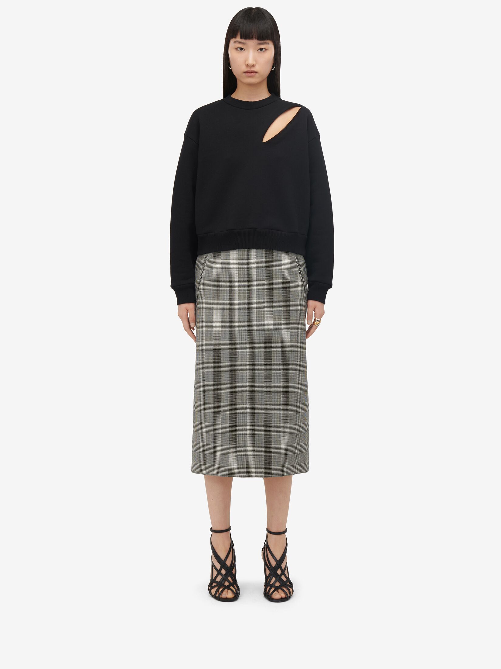 Prince of Wales Pencil Skirt