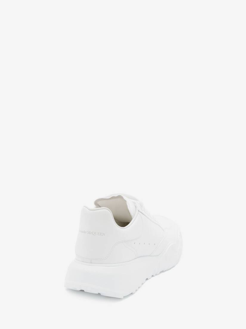 Alexander McQueen - Authenticated Trainer - Leather White Plain for Women, Never Worn