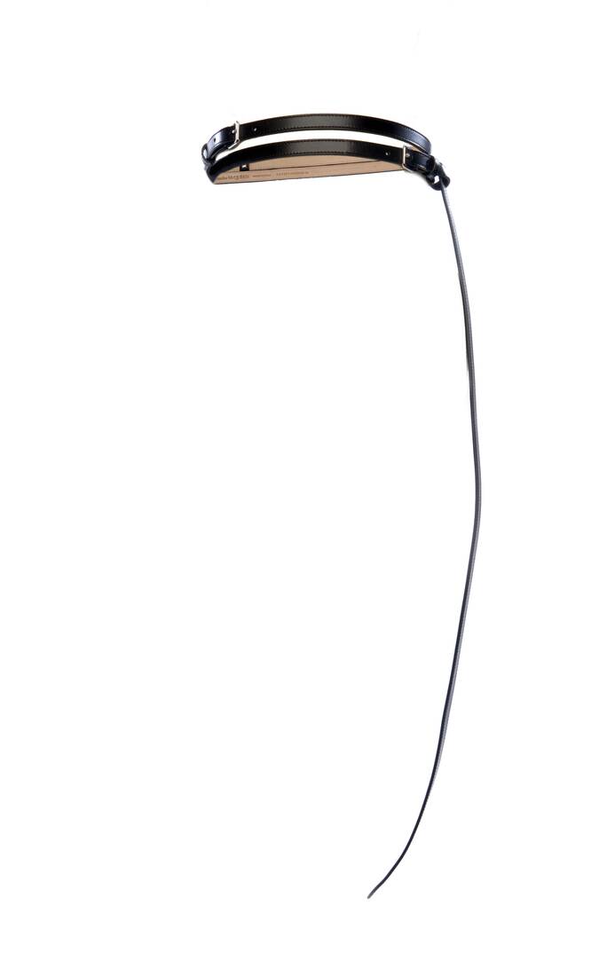 Double Buckle Long Thin Belt