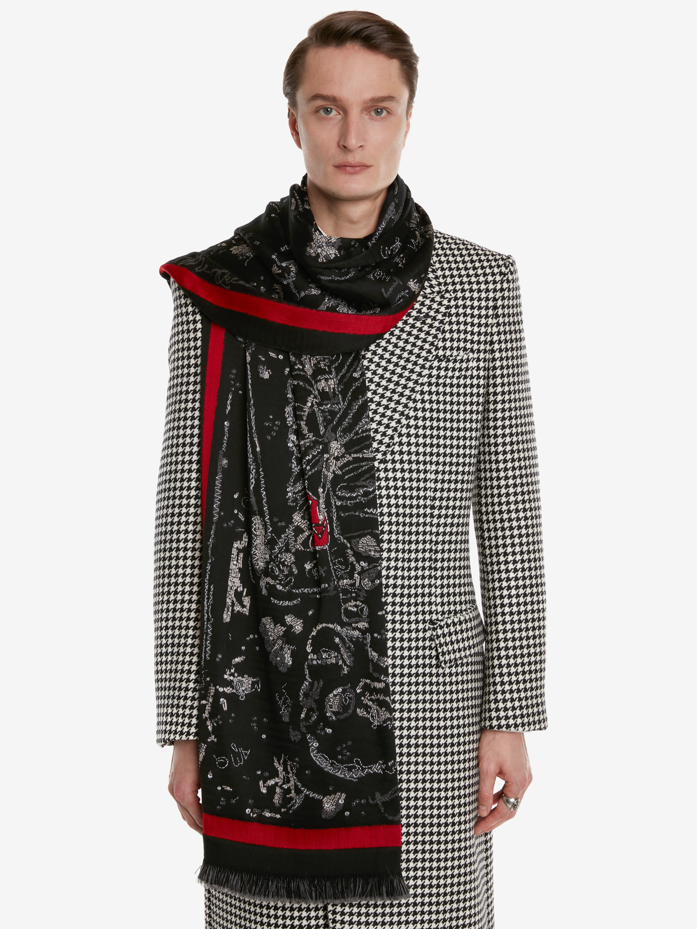 Skeleton Tree Graffiti scarf