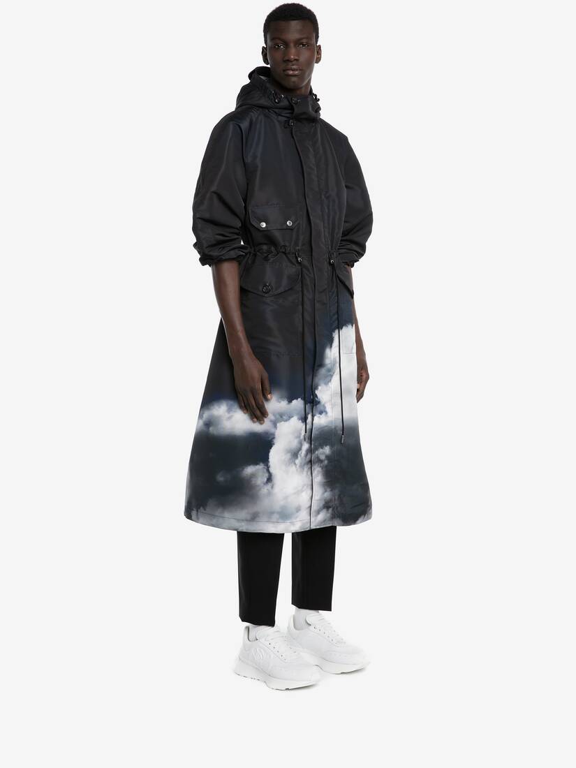 Alexander McQueen Cloud-print Hooded Jacket for Men