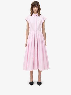 ワンピース ALEXANDER MCQUEEN Women Short Skirts 734536Q1A5B5003 Pink Thumbnail-829982QAABC5072_F.