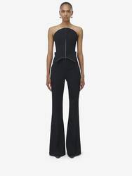 Fold Over Waist Tailored Trousers