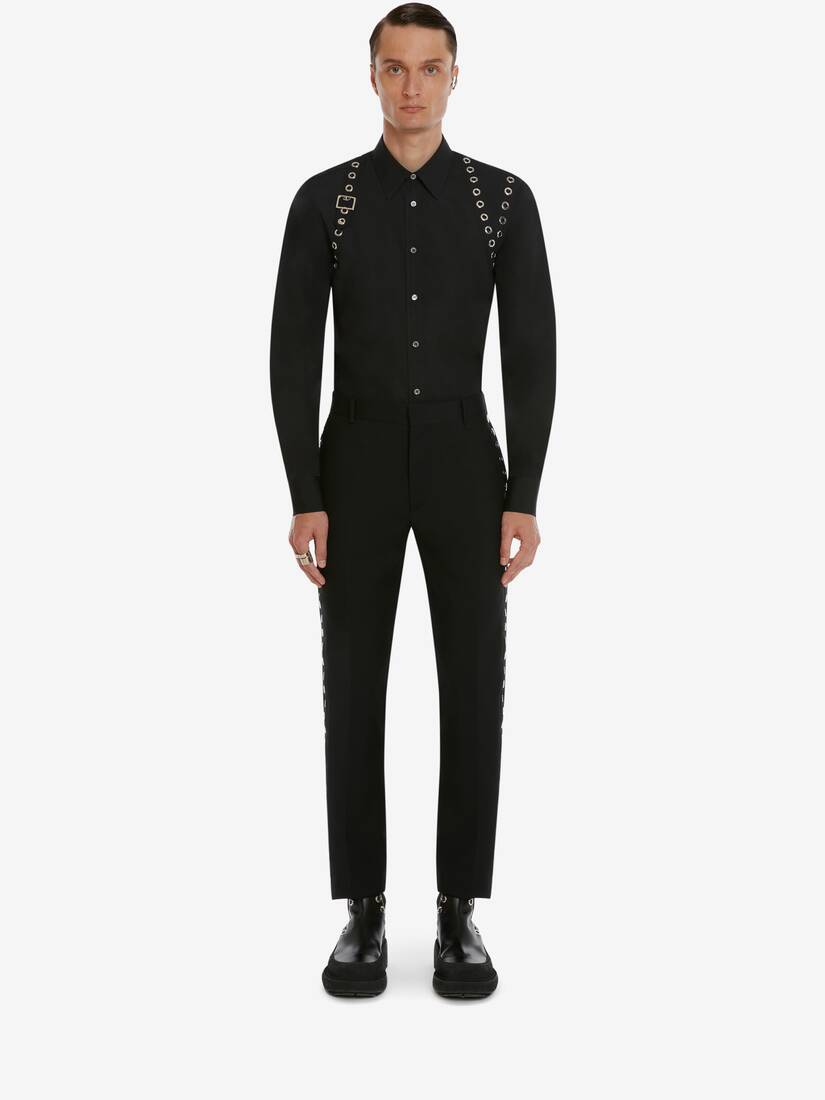 Chemise À Harnais Avec Œillets