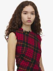 Distressed MacQueen Tartan Mini Dress