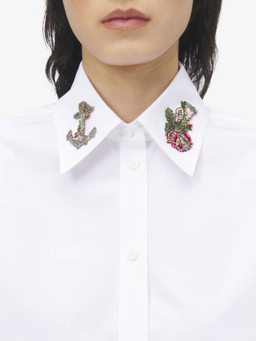 Sailor Tattoo Embroidery Shirt