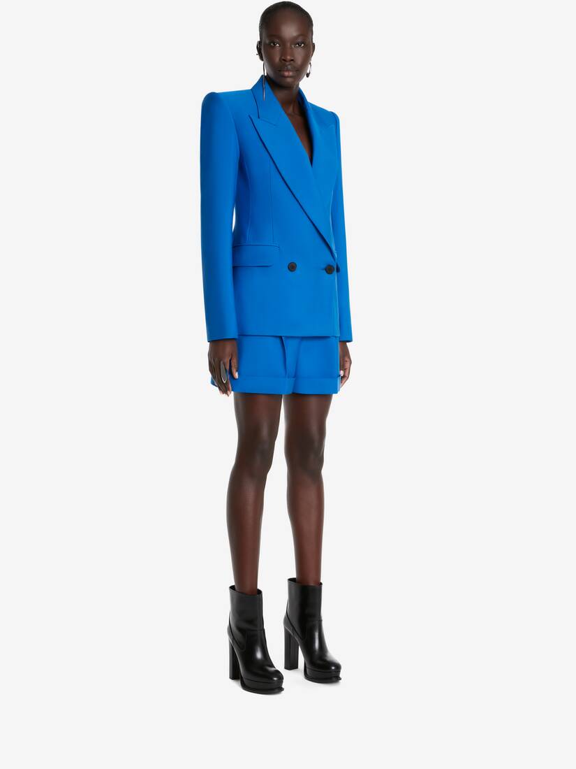 Tailoring-Shorts Mit Bundfalten