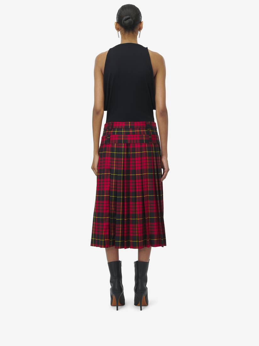 格纹苏格兰半身裙