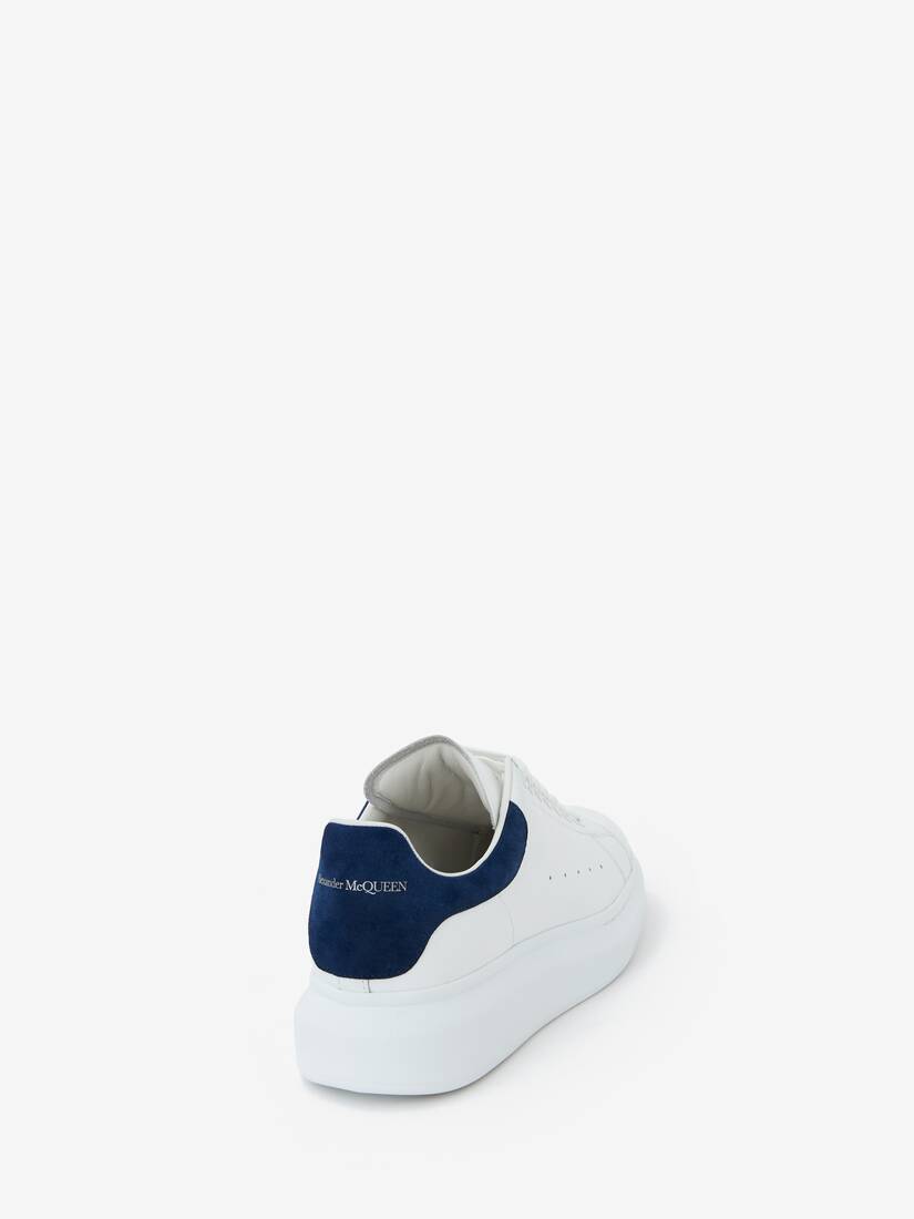 Oversized Sneaker in White/Paris Blue | Alexander McQueen US