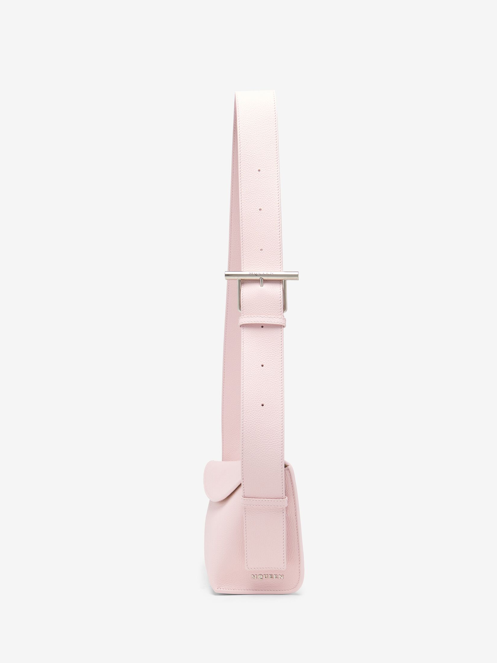 T-bar Sling Leather Shoulder Bag