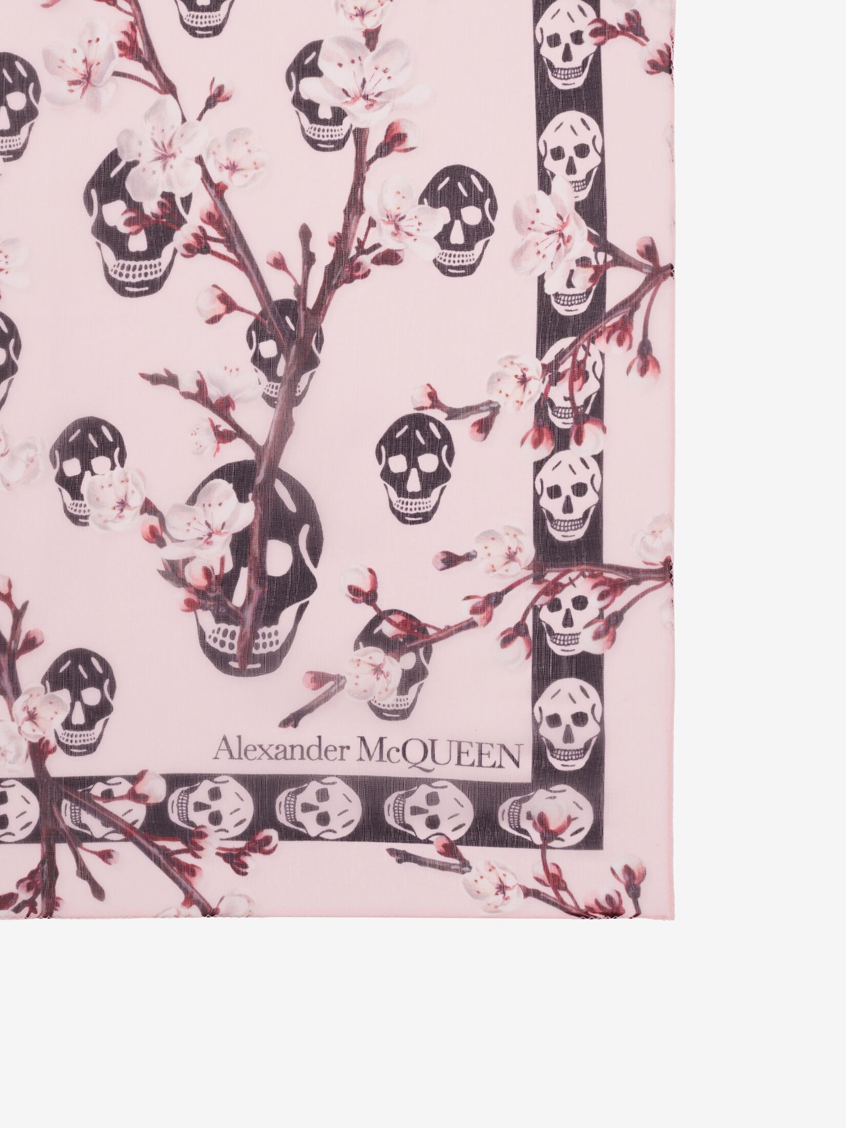 Foulard Classic Skull à imprimé fleurs de cerisier