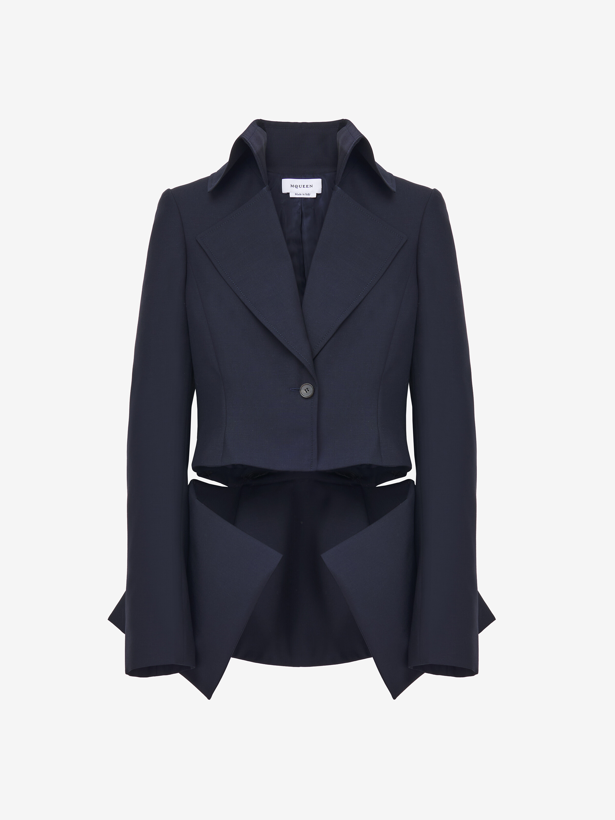 Veste À Boutonnage Simple, Et Revers Oversize