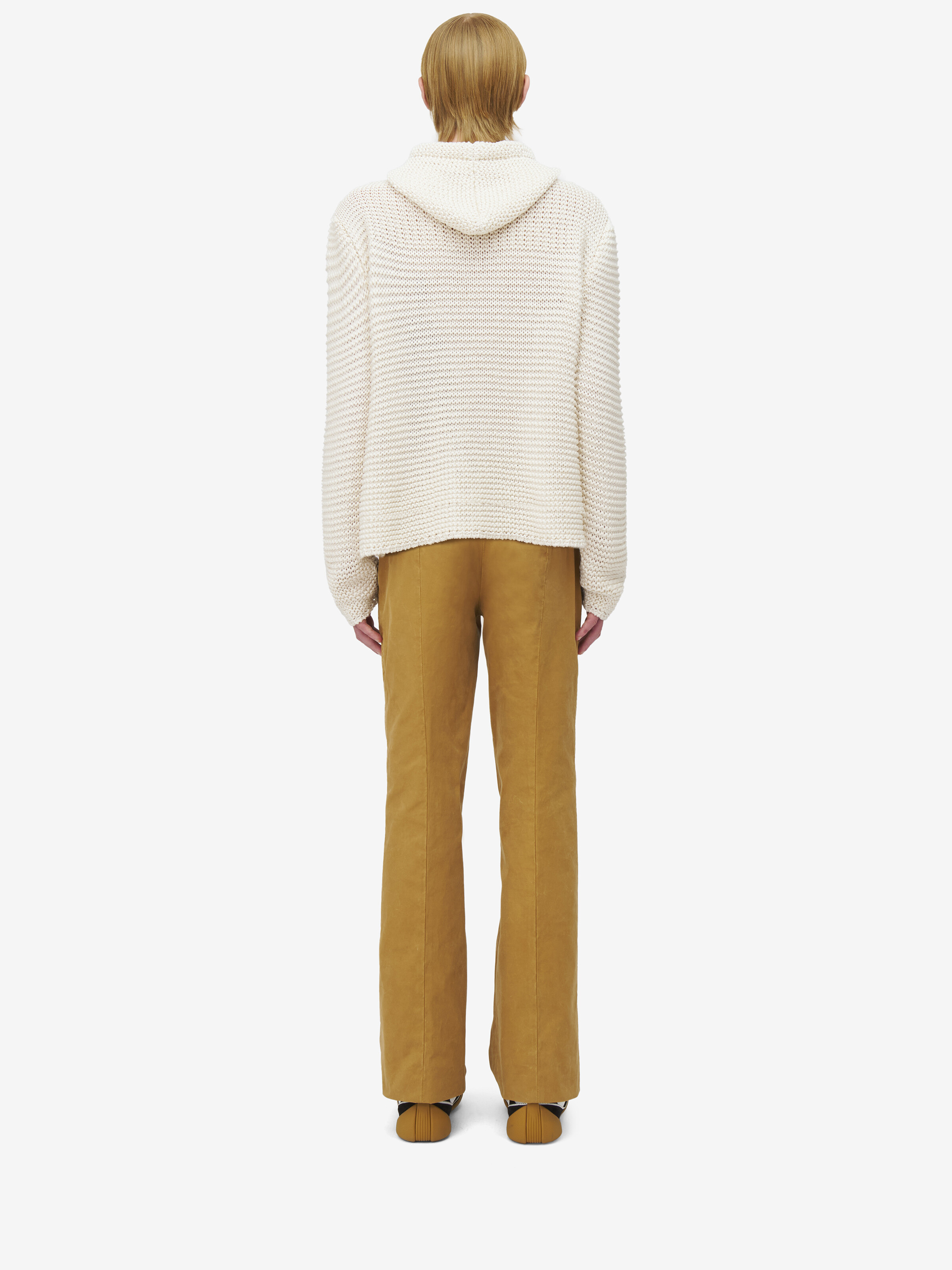 McQueen Logo Cropped Hoodie