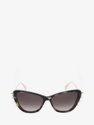 Punk Stud Cat-Eye Sunglasses