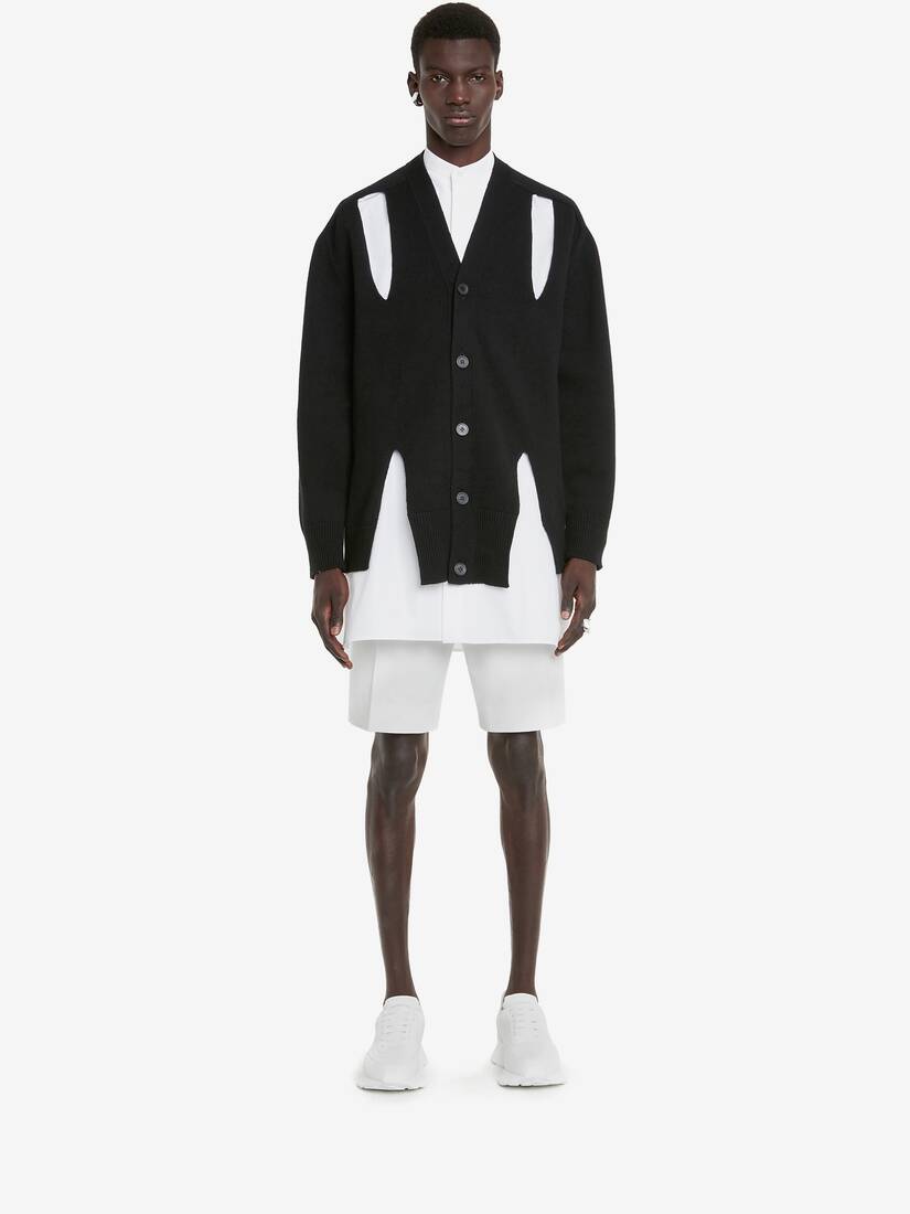 Cardigan Oversize Con Intagli