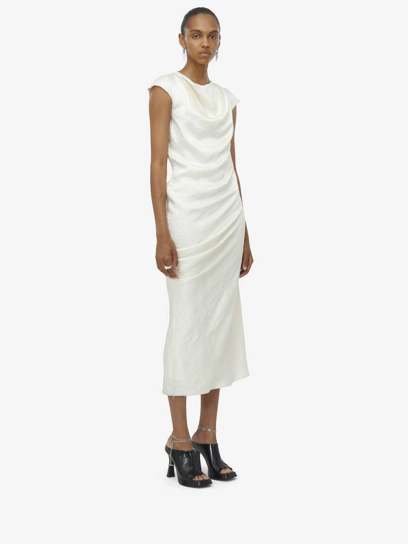 Asymmetric Draped Dress