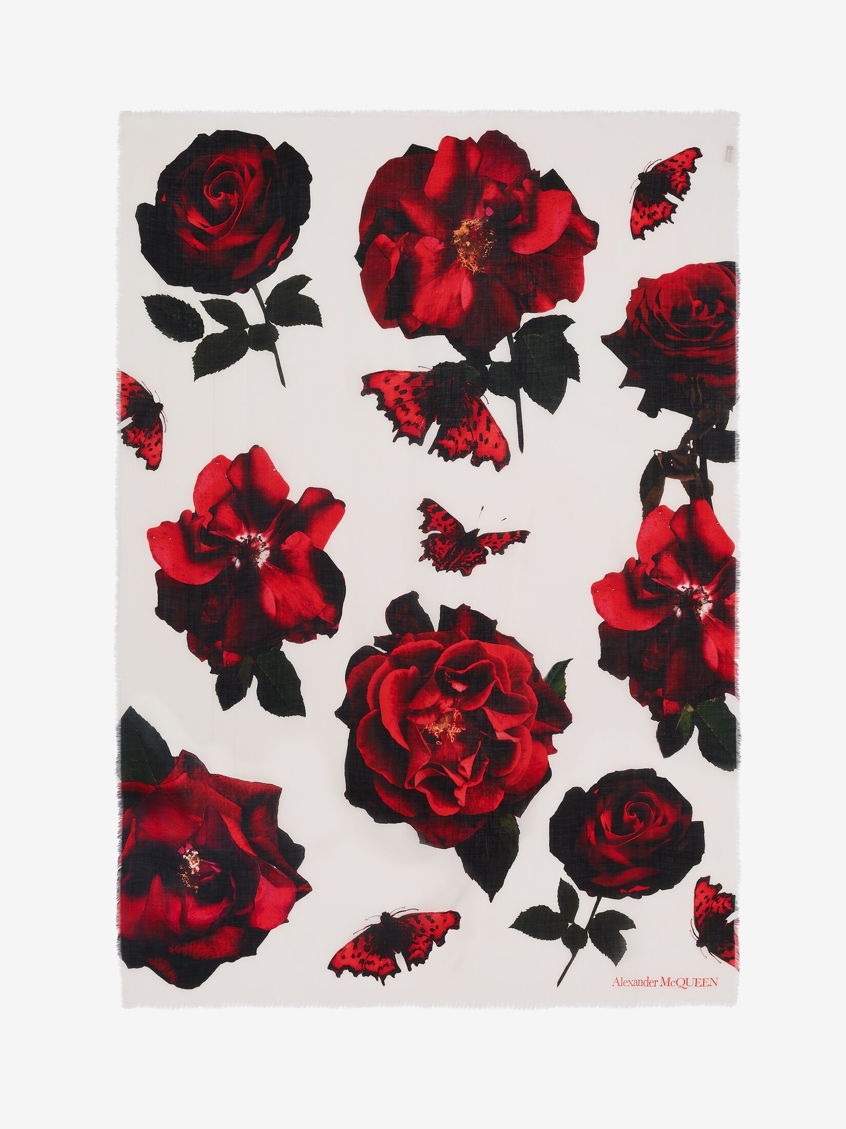 Il foulard è l'accessorio più distintivo femminile! 83 ALEXANDER McQUEEN - SCIALLE CON ROSE
