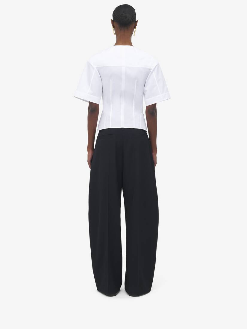 Corset Poplin Shirt