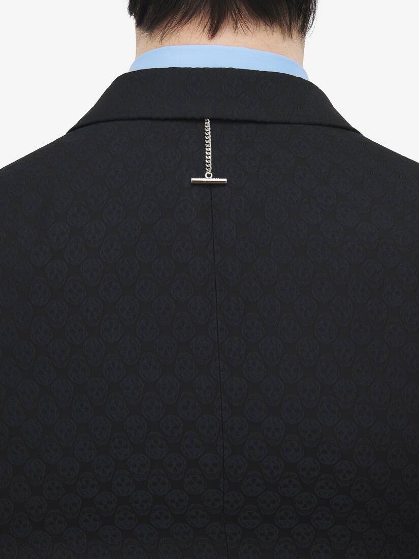 Skull Jacquard Deconstructed Jacket