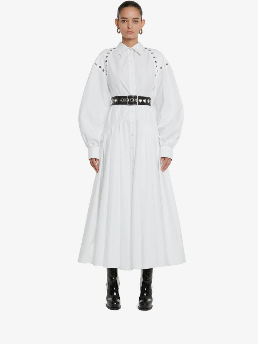 Robe Chemise Avec Harnais À Œillets