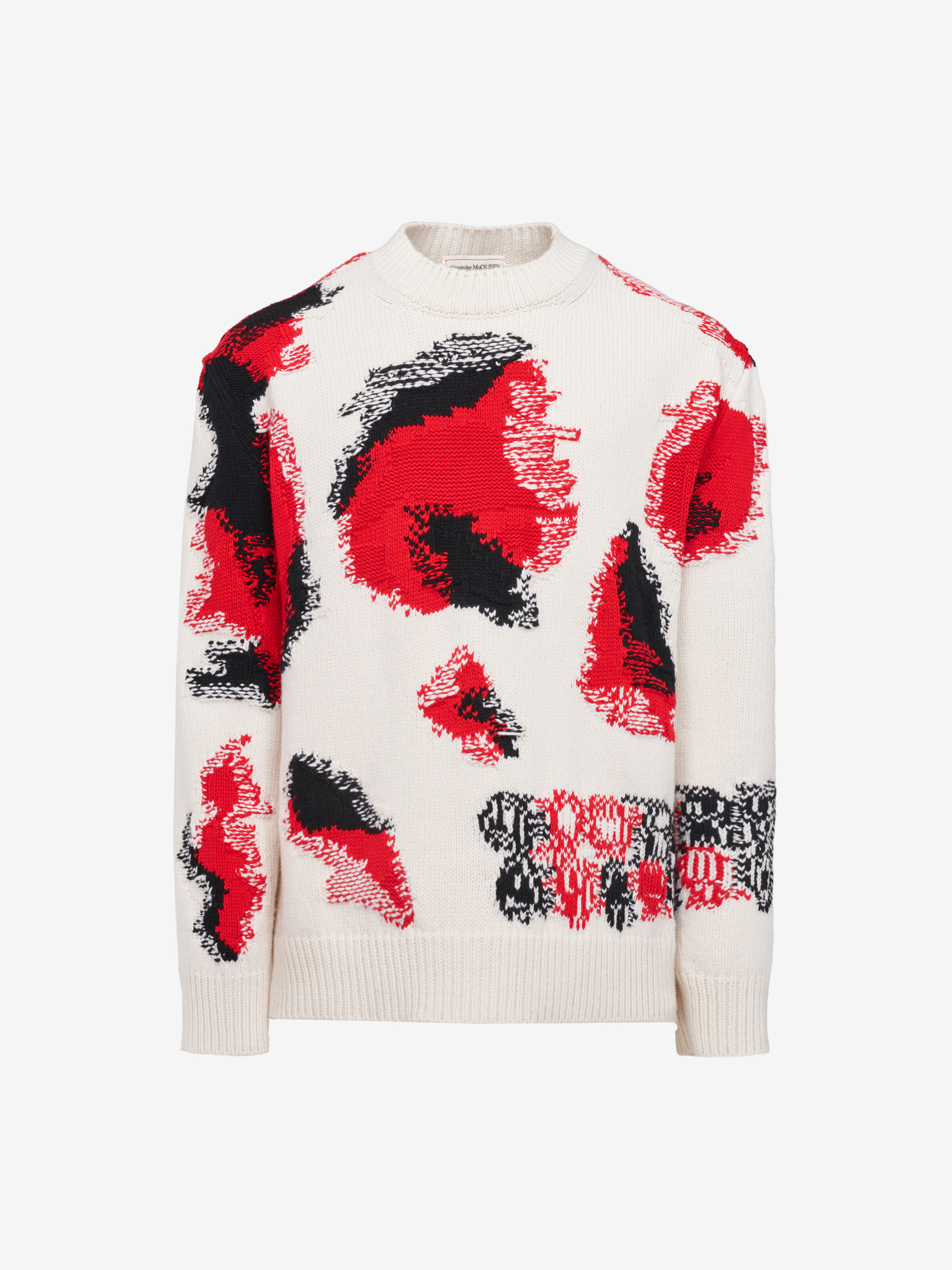 Obscured Skull Intarsia Jumper