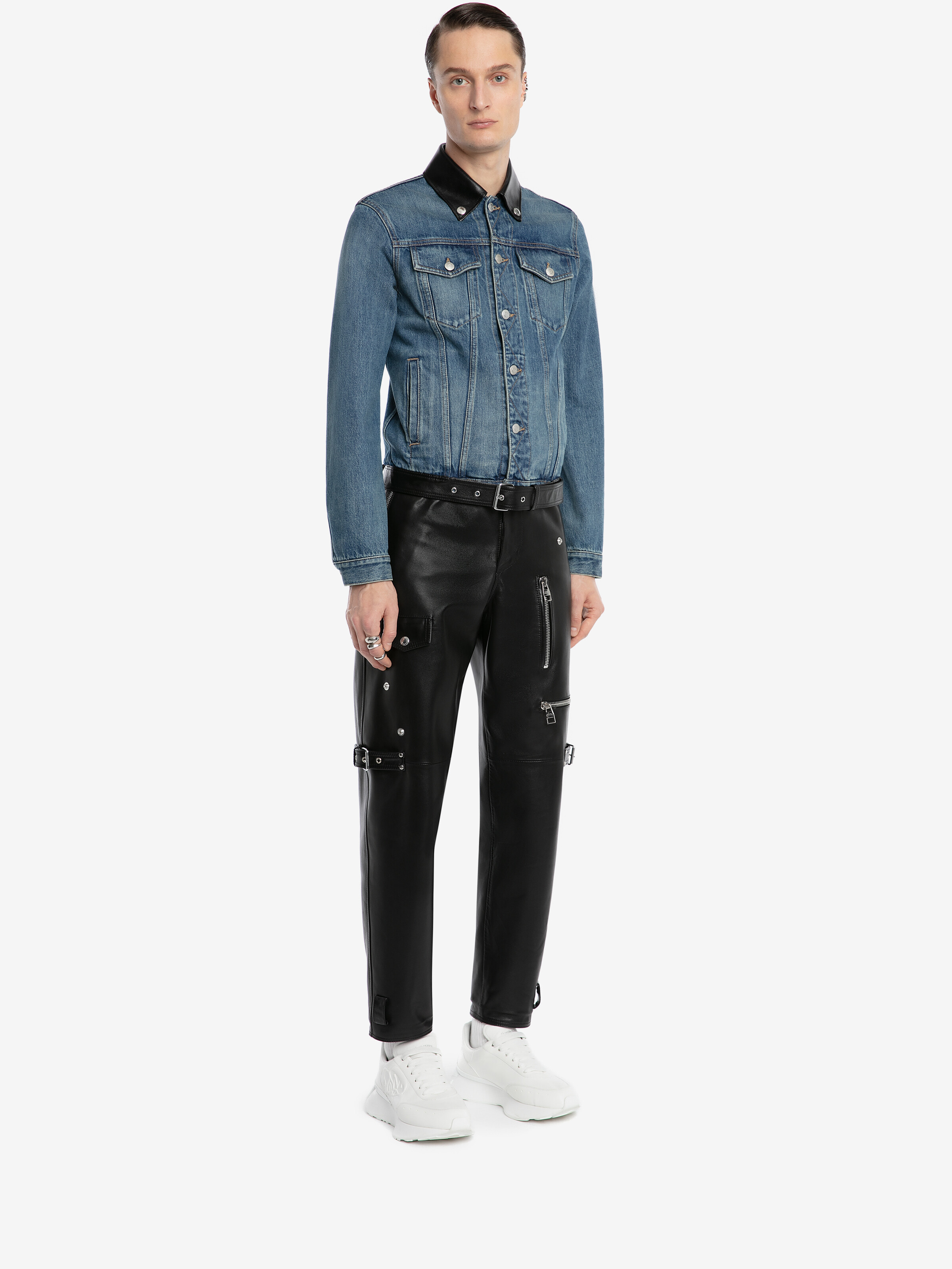 Bikerhose aus Leder