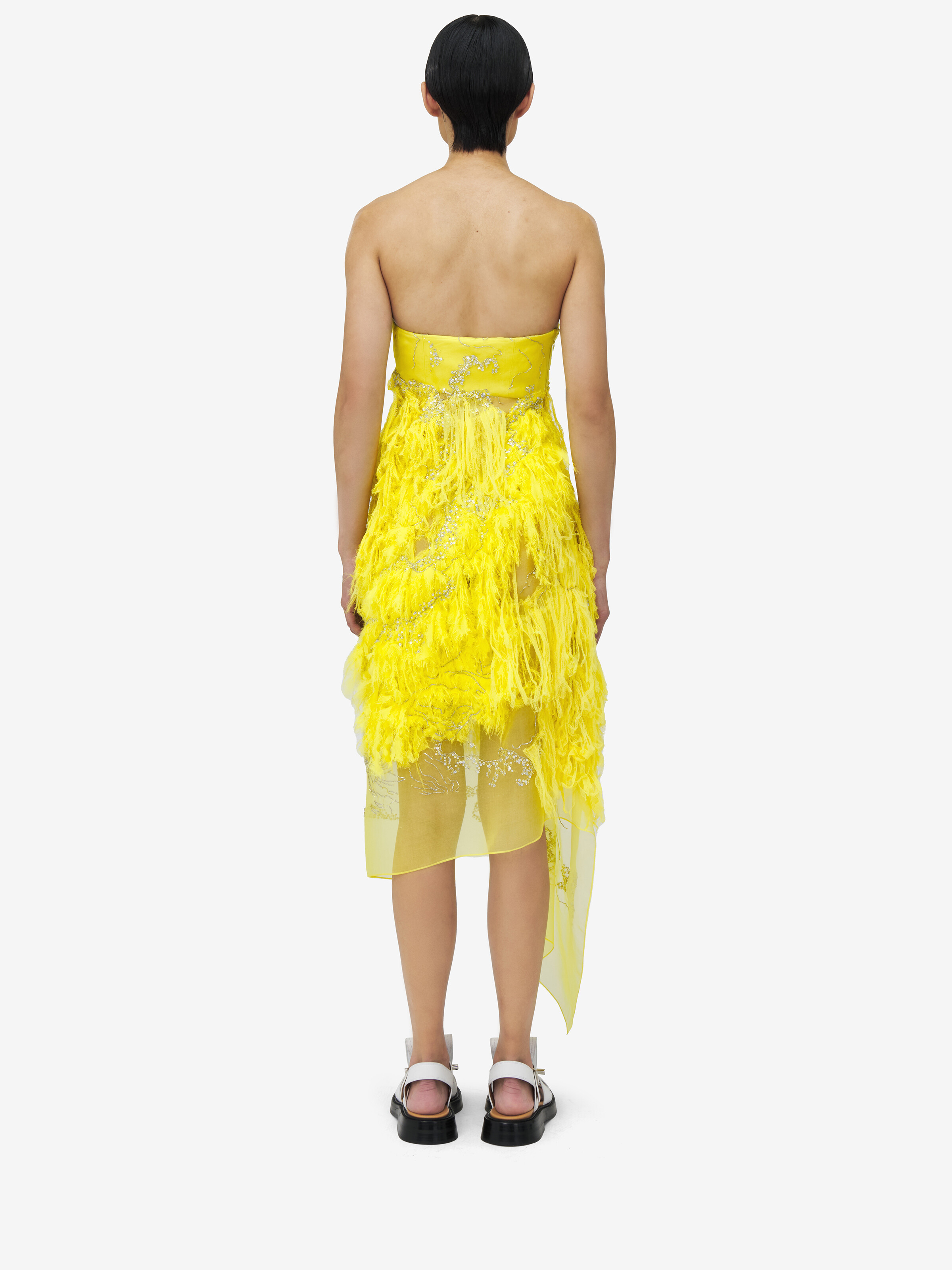 Shredded Embroidery Dress