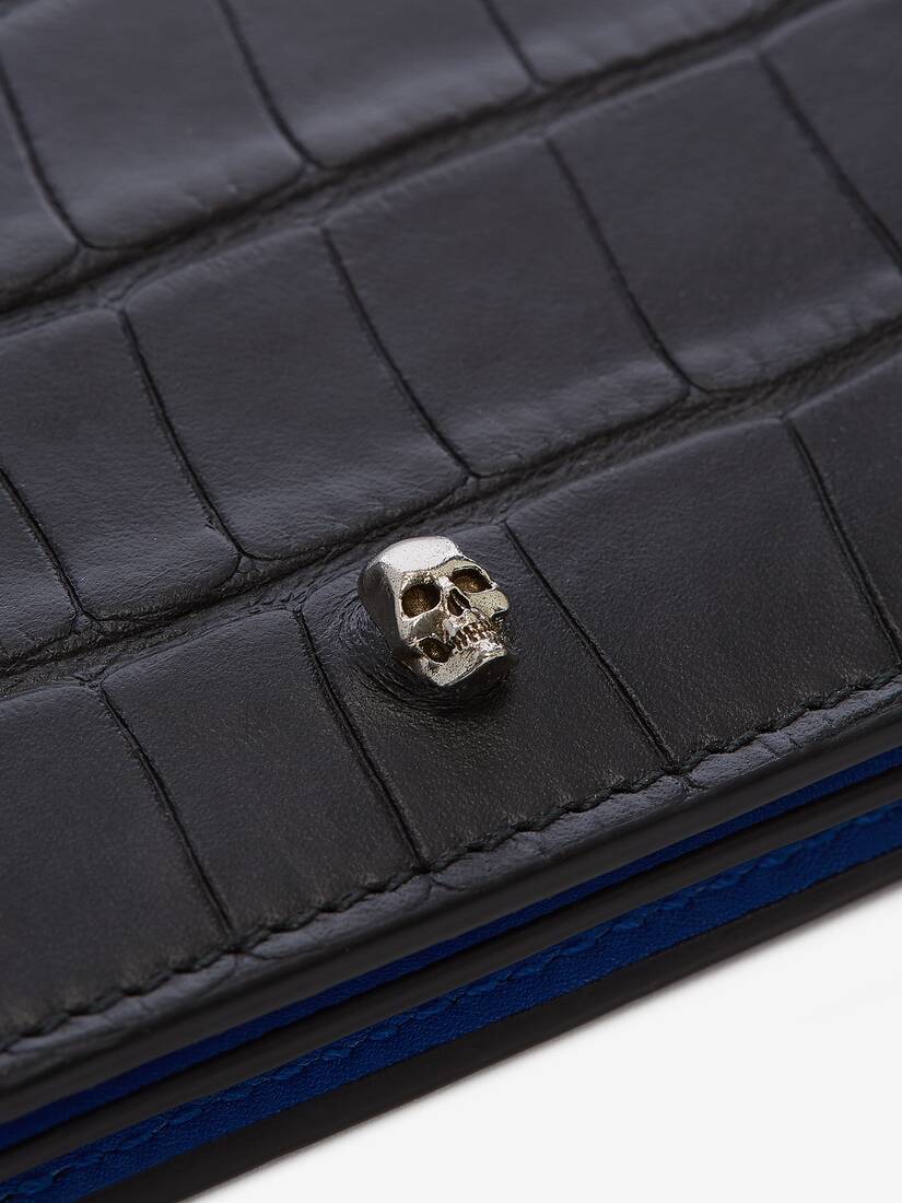 Embossed Croc Business Card Holder