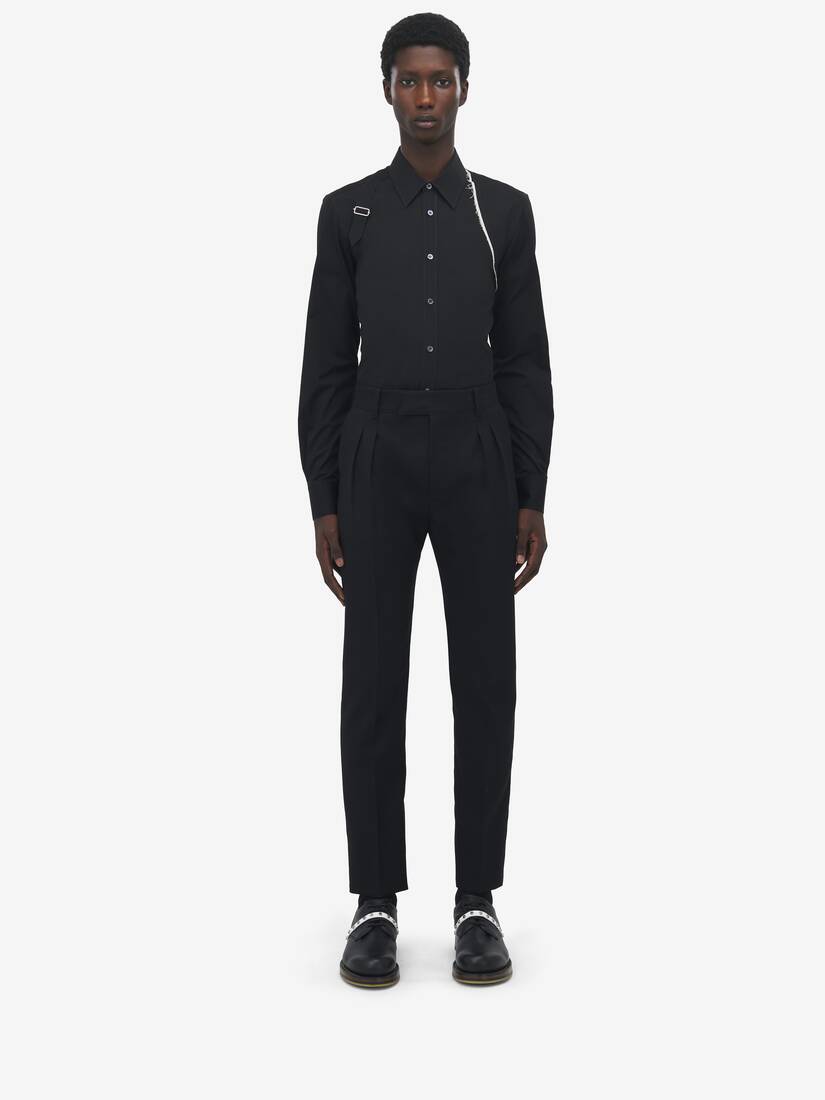 Wool Mohair Tailored Trousers